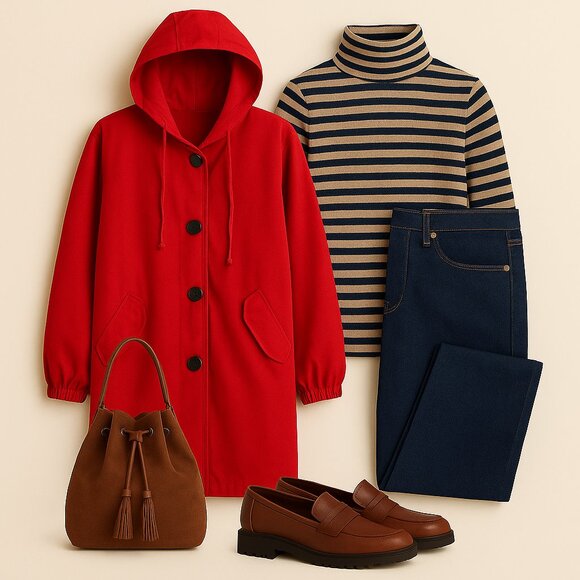 ☔️ Classic Chic Rain Jacket — Vintage Paris Design - Picture 7 of 14